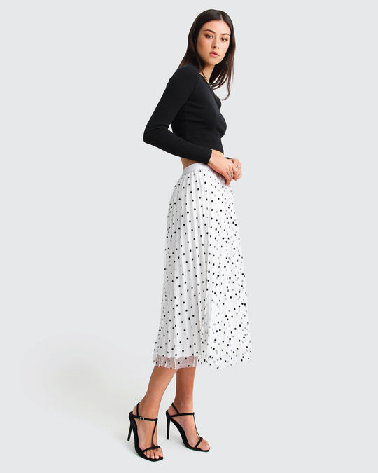 Reversible Midi Zomerrok Dames met Elastische Tailleband - Zova - Fashion