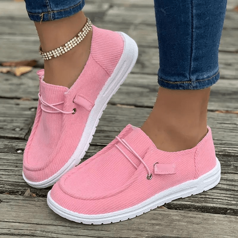 Ribbed Casual Sandalen Dames met Textiel Bovenwerk en Rubberen Zool - ZovaFashion - Sandalen Dames