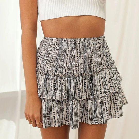 Rose Zomerrok Dames van Ademend Materiaal met Geïntegreerd Broekje - Stijlvol Mini Rokje voor de Zomer - Zova - Fashion