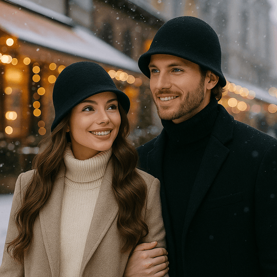 Rowan – Monochrome wolven unisex muts