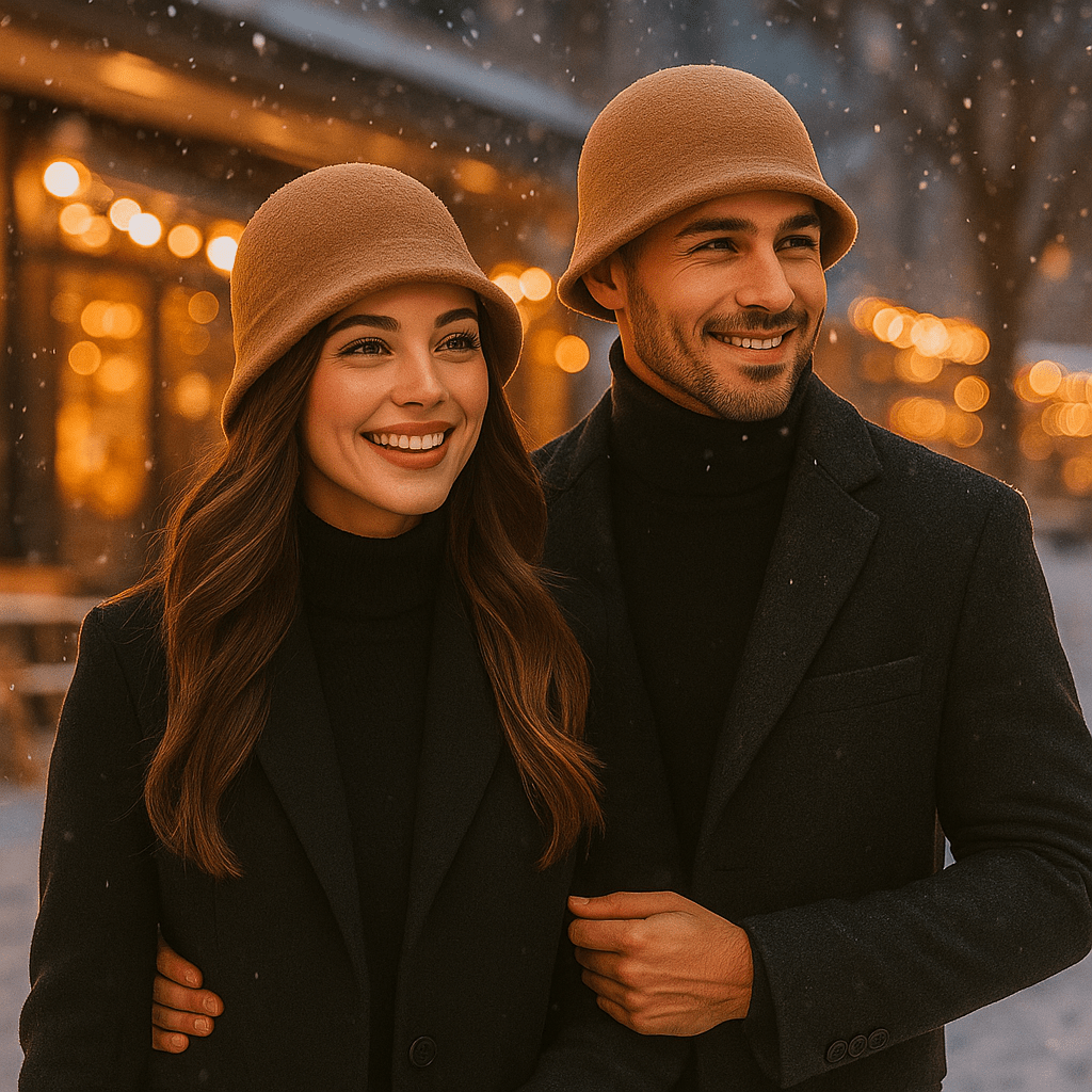 Rowan – Monochrome wolven unisex muts