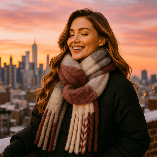 Scarvello – Dikke en Kleurrijke Wol Sjaal