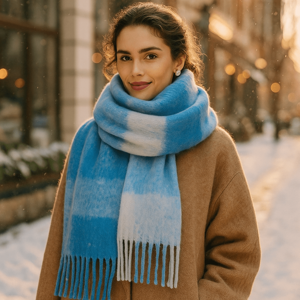 Scarvello – Dikke en Kleurrijke Wol Sjaal