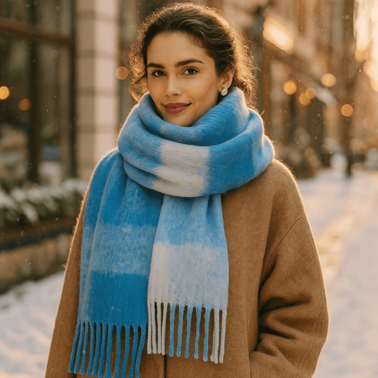 Scarvello – Dikke en Kleurrijke Wol Sjaal