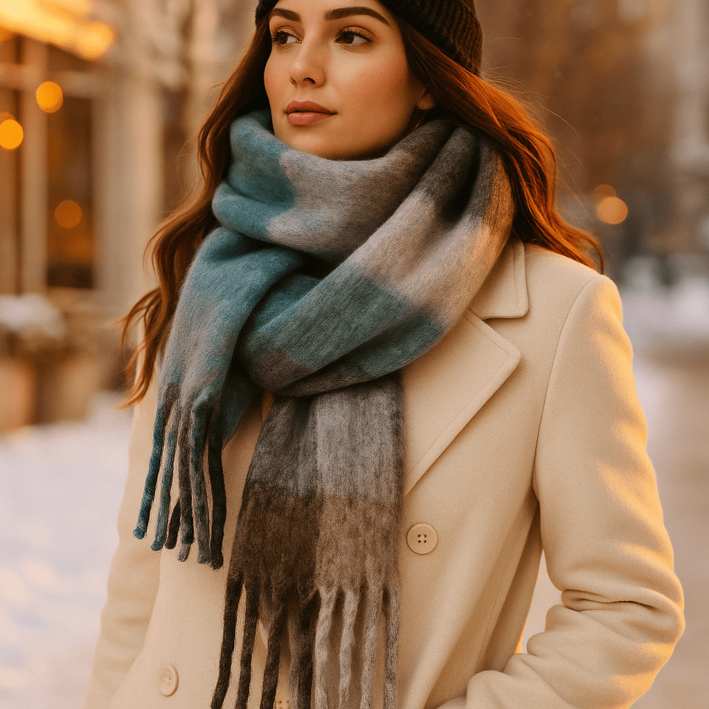 Scarvello – Dikke en Kleurrijke Wol Sjaal