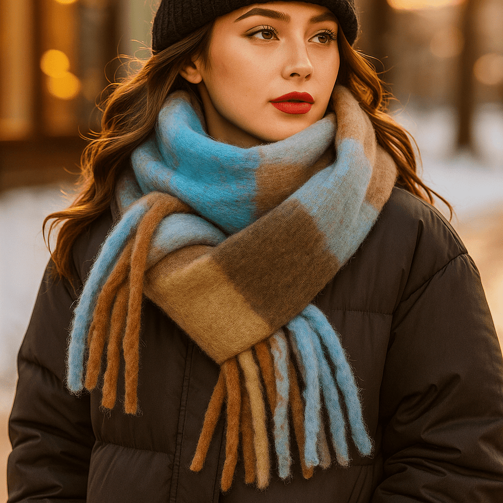 Scarvello – Dikke en Kleurrijke Wol Sjaal