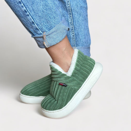 Sneakers Dames met Fluffy Fleece Voering en Zachte Dempende Zool - ZovaFashion - Schoenen Dames