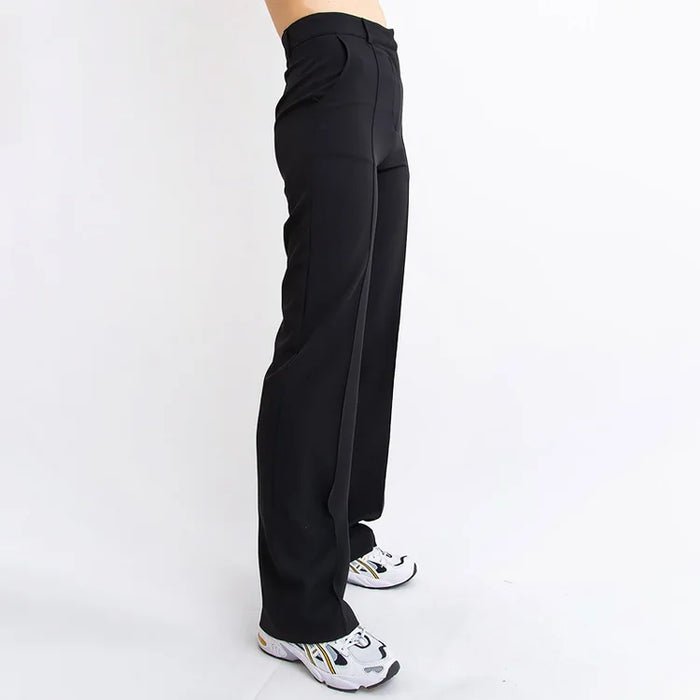 Spijkerbroek Dames van Katoen met Hoge Taille en Rechte Pijpen - Perfect voor Elke Dag - ZovaFashion - Spijkerbroek Dames
