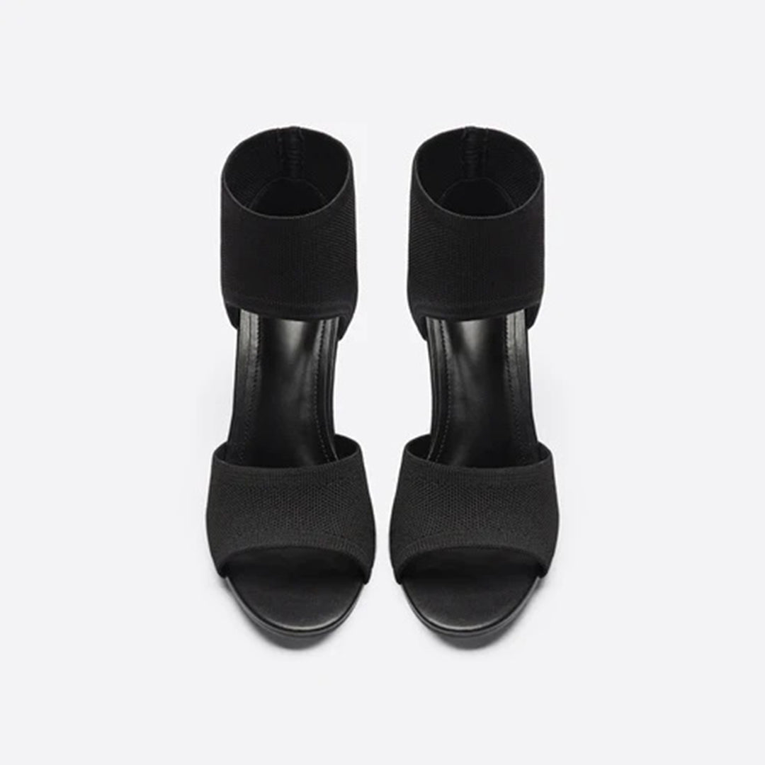 Stiletto Sandalen Dames van Imitatieleer met Open Teen - ZovaFashion - Sandalen Dames