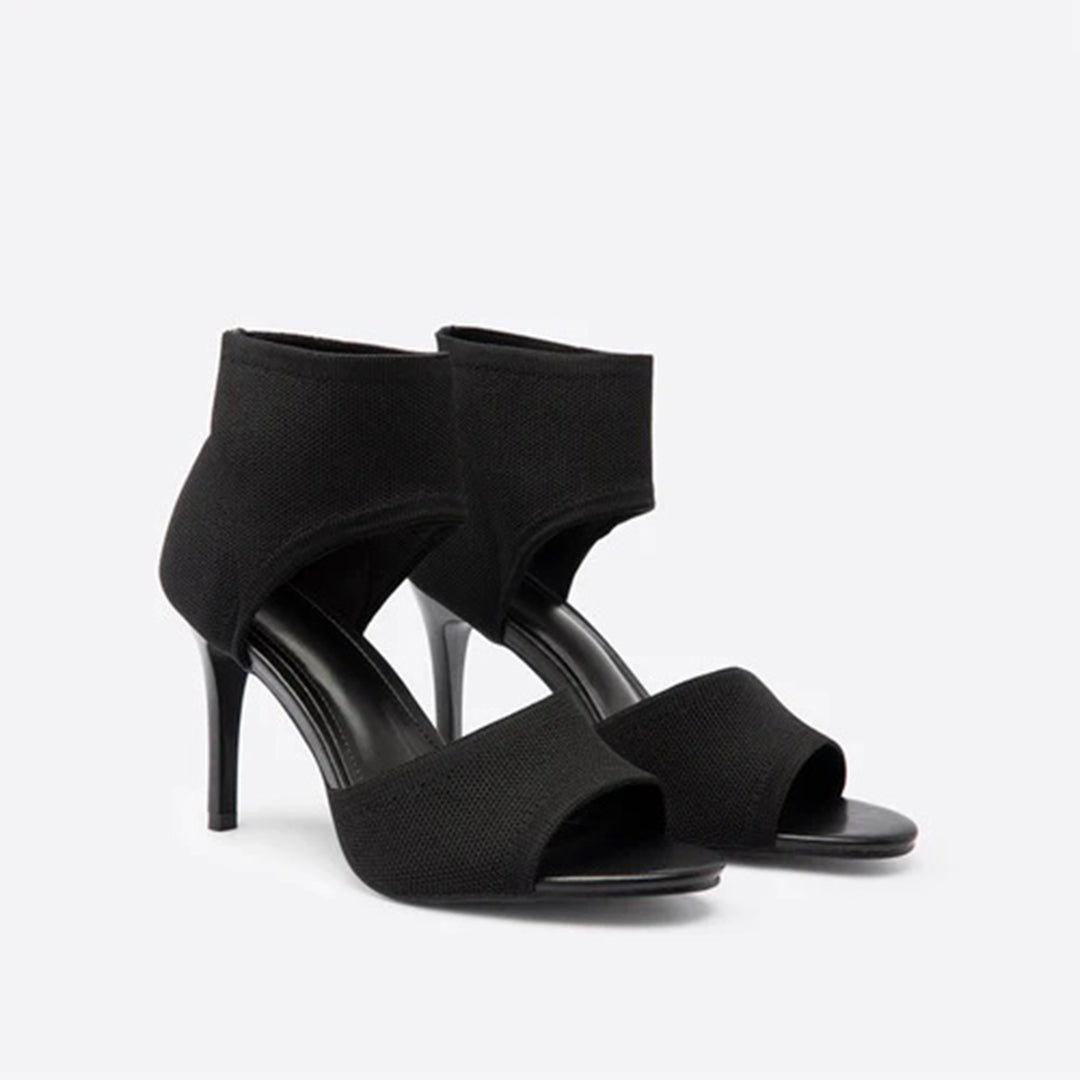 Stiletto Sandalen Dames van Imitatieleer met Open Teen - ZovaFashion - Sandalen Dames