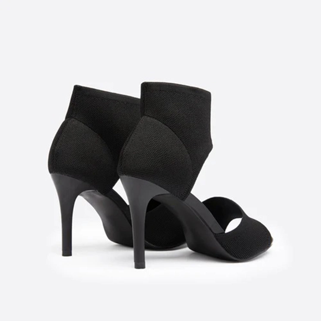 Stiletto Sandalen Dames van Imitatieleer met Open Teen - ZovaFashion - Sandalen Dames