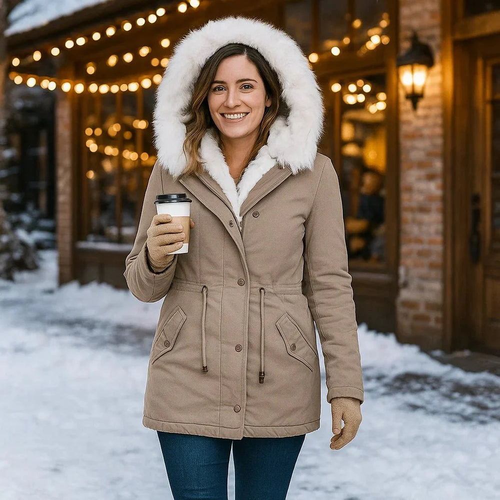 Stilla Elegante Winterjas - Capuchon - Knopen - Warm - Stijlvol