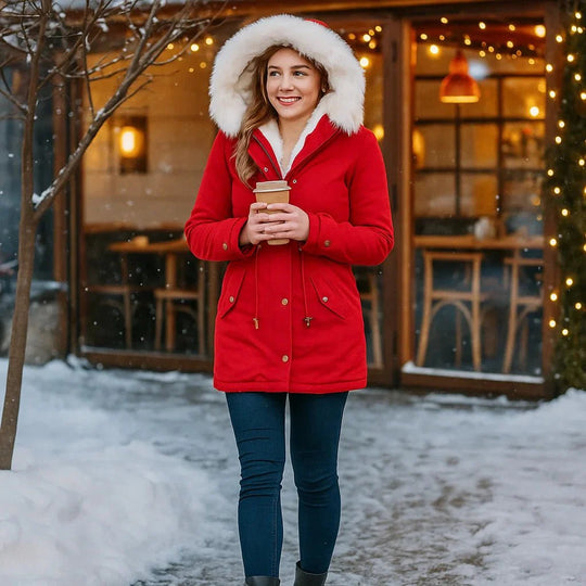 Stilla Elegante Winterjas - Capuchon - Knopen - Warm - Stijlvol