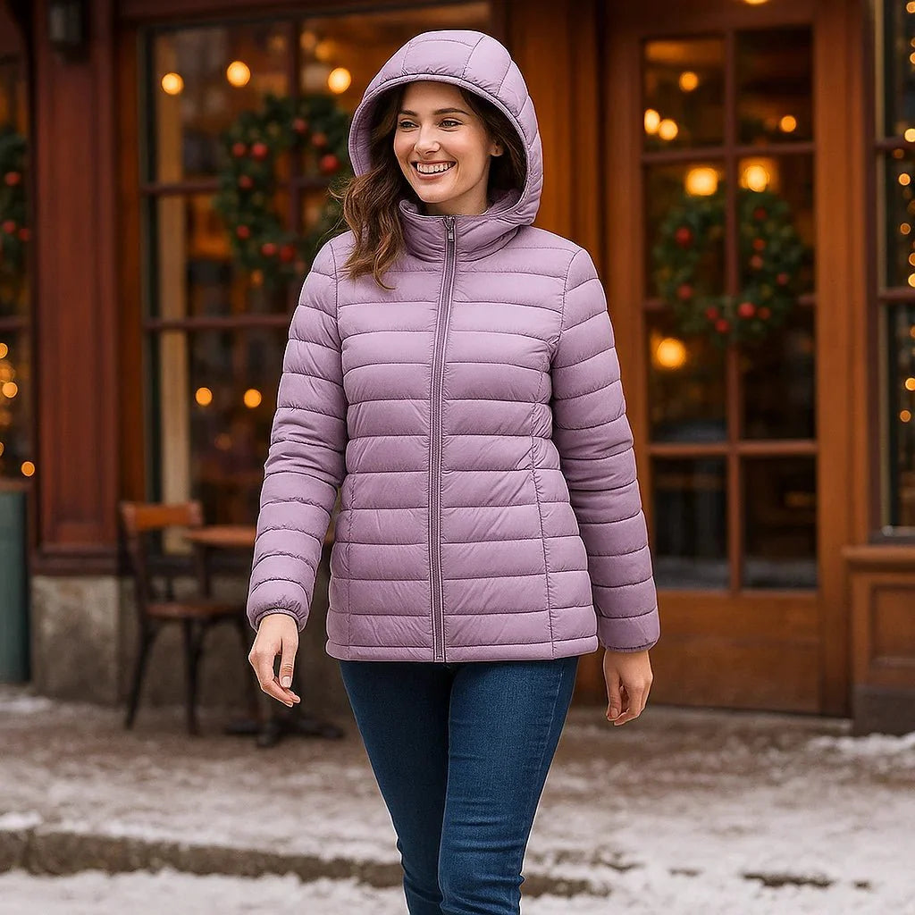 Stilla Ultralichte Donsjack met Capuchon