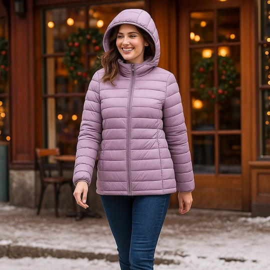 Stilla Ultralichte Donsjack met Capuchon