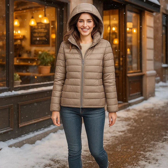 Stilla Ultralichte Donsjack met Capuchon