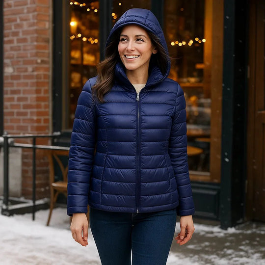 Stilla Ultralichte Donsjack met Capuchon