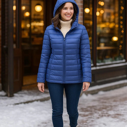 Stilla Ultralichte Donsjack met Capuchon