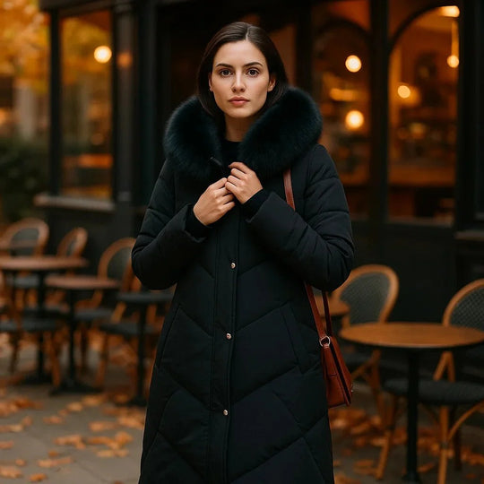 Stijlvolle Winterjas met Bontkap