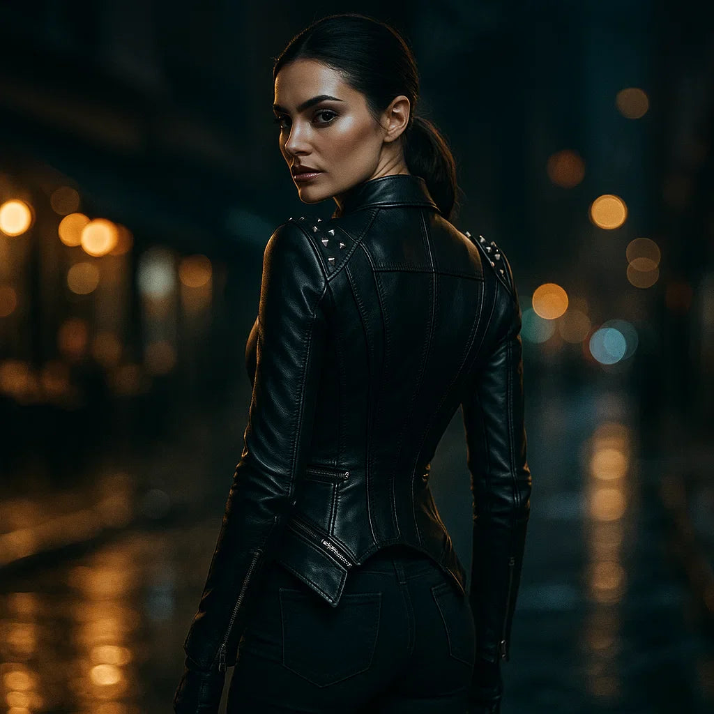 Dames Gotische Leren Jas