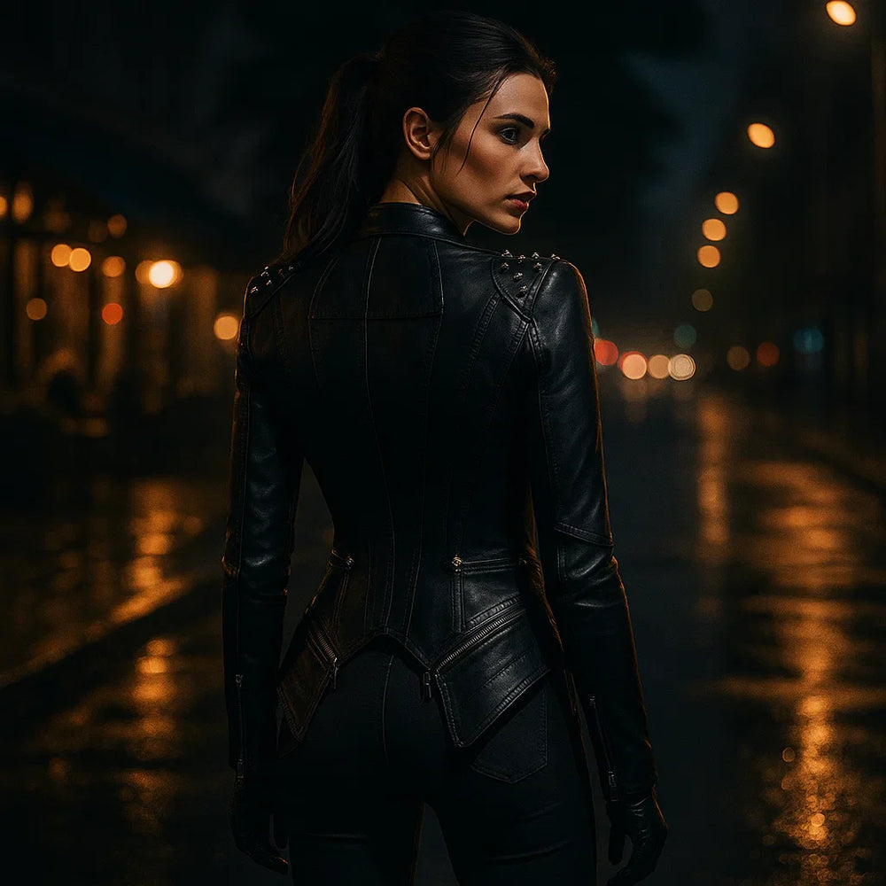 Dames Gotische Leren Jas