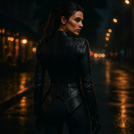 Dames Gotische Leren Jas