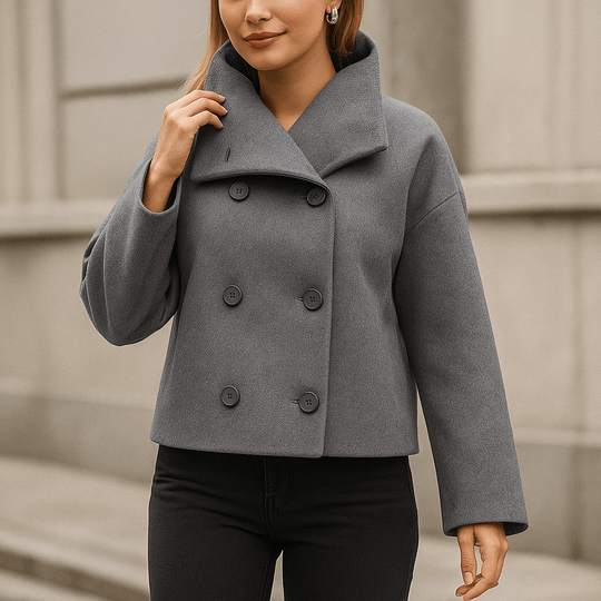 Valery - Elegante Korte Jas - Dubbelzijdige Sluiting - Dames