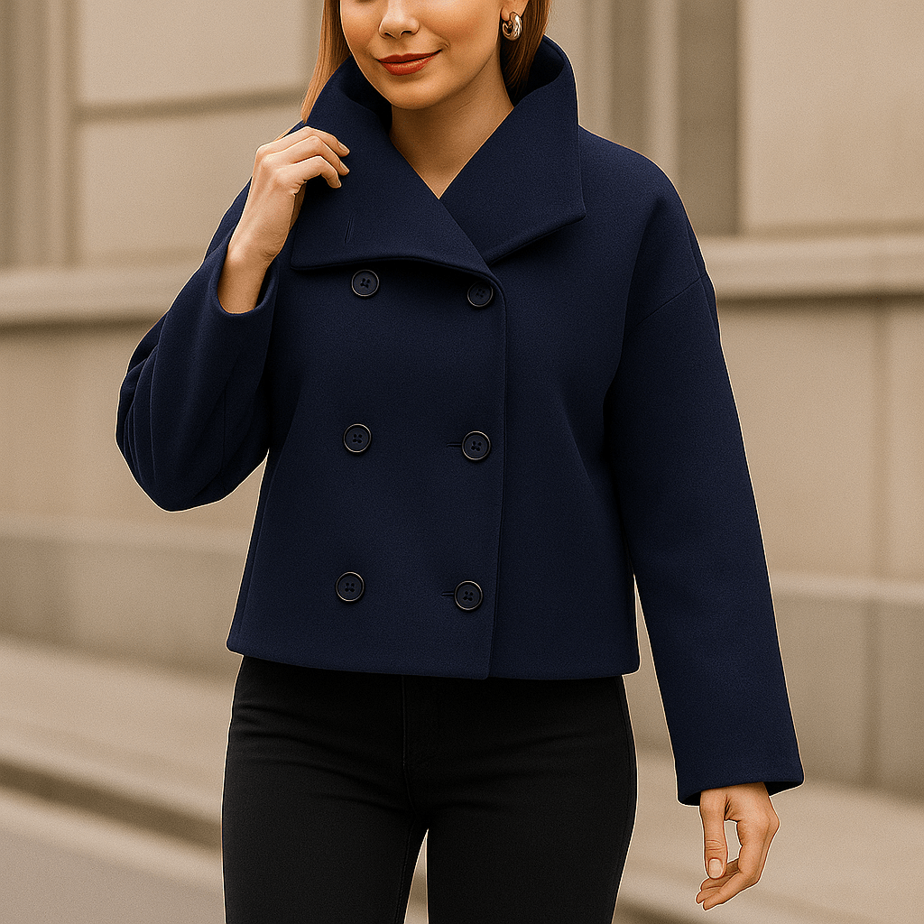 Valery - Elegante Korte Jas - Dubbelzijdige Sluiting - Dames