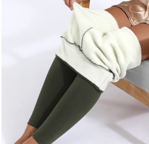 Warme Pantalon Dames van Stretchmateriaal met Elastische Tailleband - ZovaFashion - Lange Broek Dames