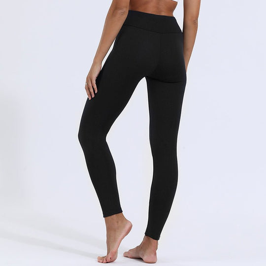 Warme Pantalon Dames van Stretchmateriaal met Elastische Tailleband - ZovaFashion - Lange Broek Dames