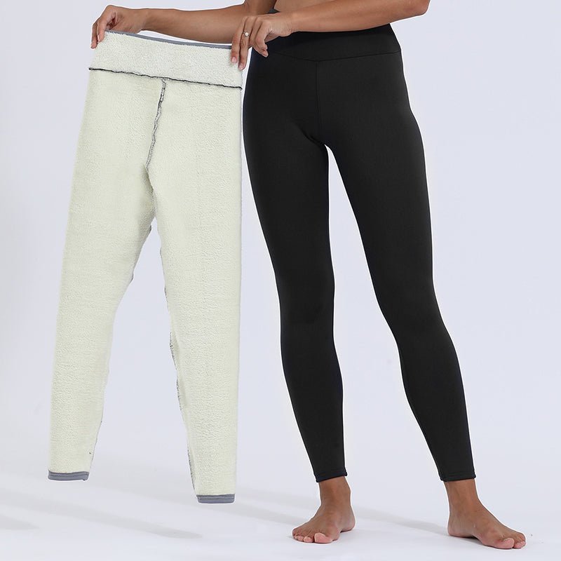Warme Pantalon Dames van Stretchmateriaal met Elastische Tailleband - ZovaFashion - Lange Broek Dames