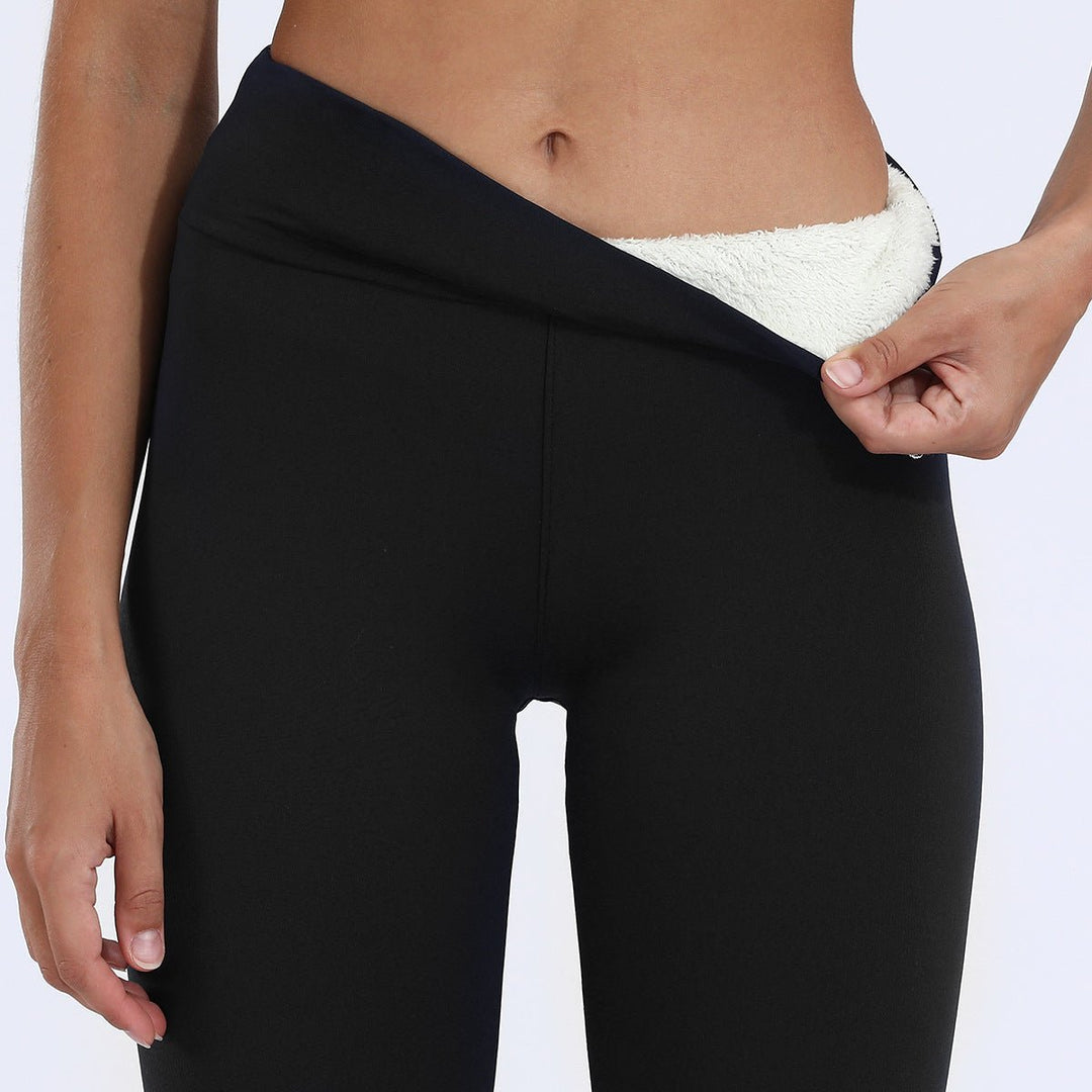 Warme Pantalon Dames van Stretchmateriaal met Elastische Tailleband - ZovaFashion - Lange Broek Dames