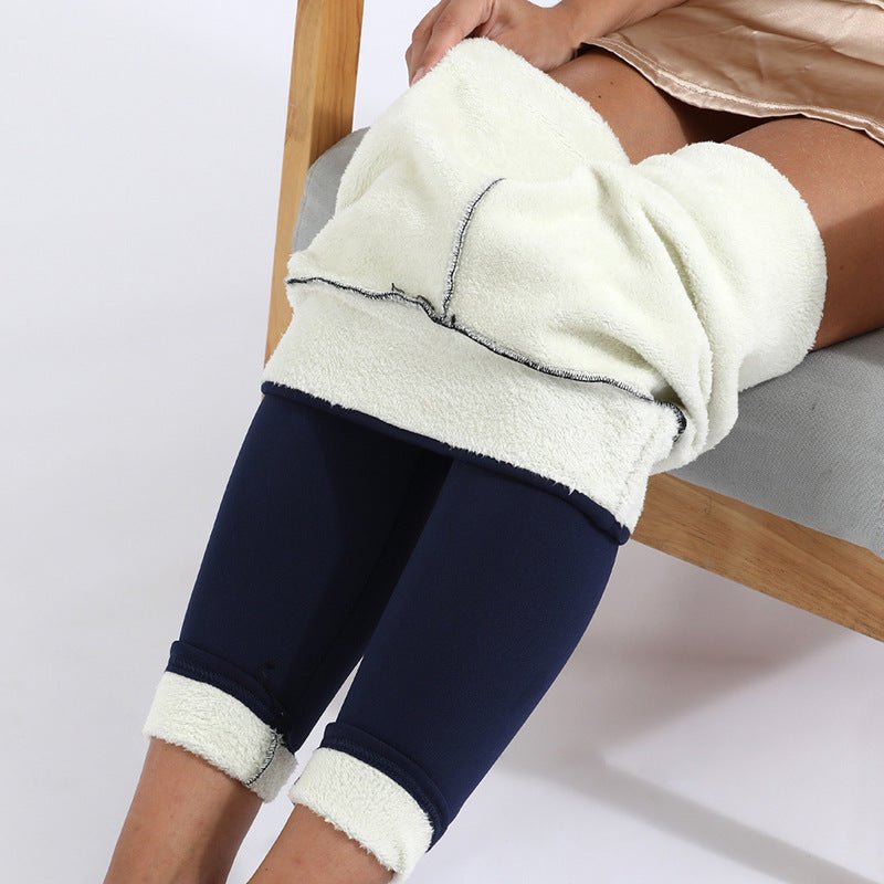 Warme Pantalon Dames van Stretchmateriaal met Elastische Tailleband - ZovaFashion - Lange Broek Dames
