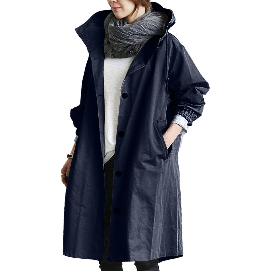 Waterdichte halflange damesregenjas - Rebka - ZovaFashion - Jassen dames