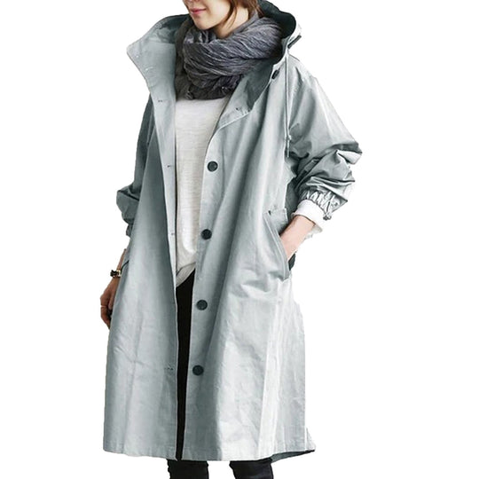 Waterdichte halflange damesregenjas - Rebka - ZovaFashion - Jassen dames
