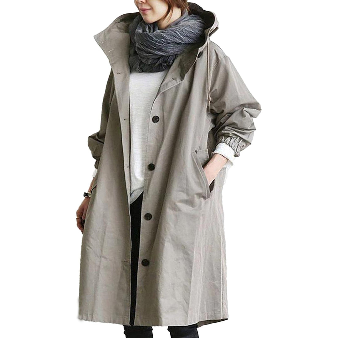 Waterdichte halflange damesregenjas - Rebka - ZovaFashion - Jassen dames