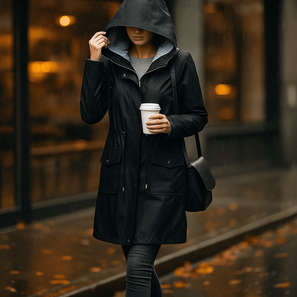 Waterdichte Dames Trenchcoat tot de Knie