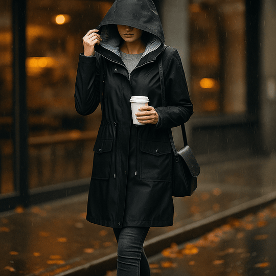 Waterdichte Dames Trenchcoat tot de Knie