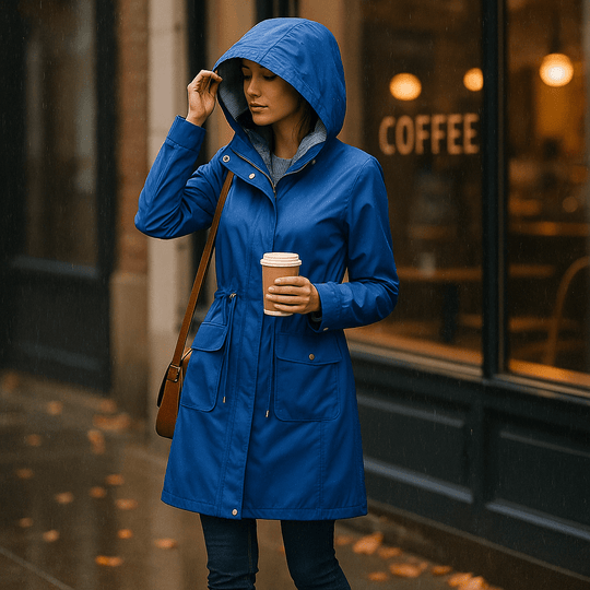 Waterdichte Dames Trenchcoat tot de Knie