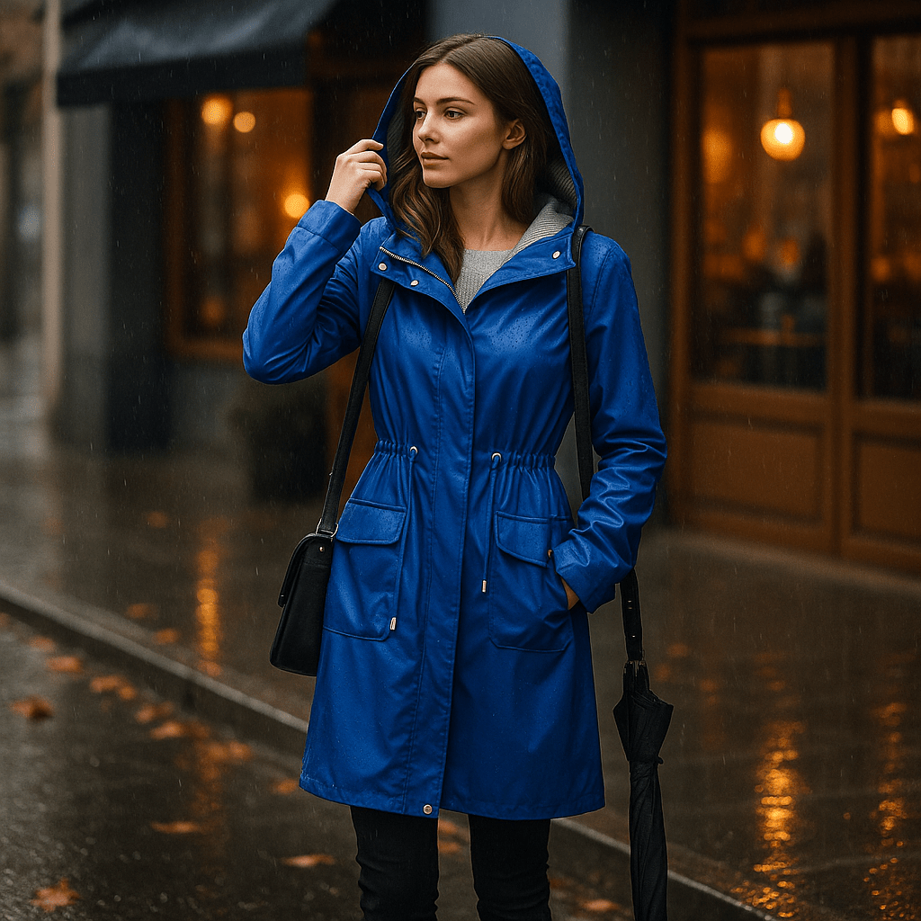 Waterdichte Dames Trenchcoat tot de Knie