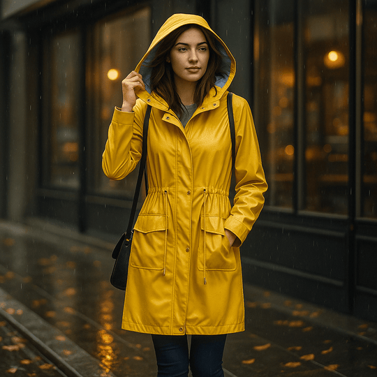 Waterdichte Dames Trenchcoat tot de Knie