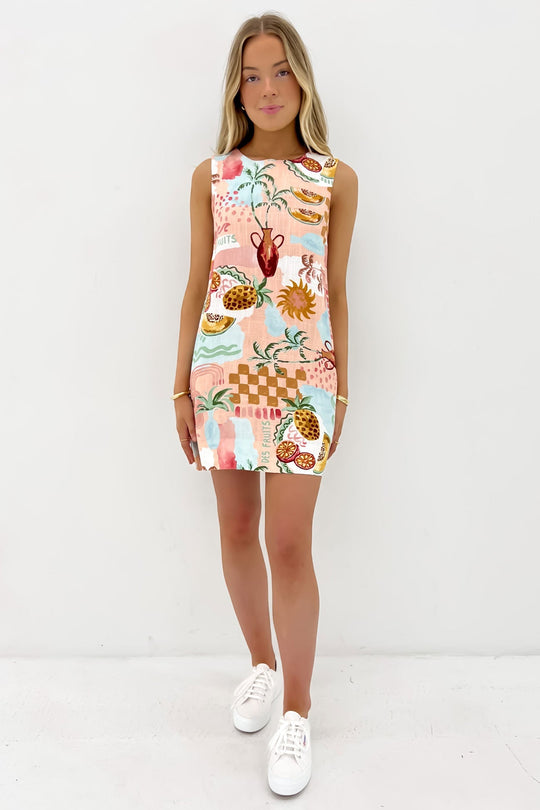 Zomerjurk Dames van Linnen met Mini Lengte en Zijsplitten - Zova - Fashion