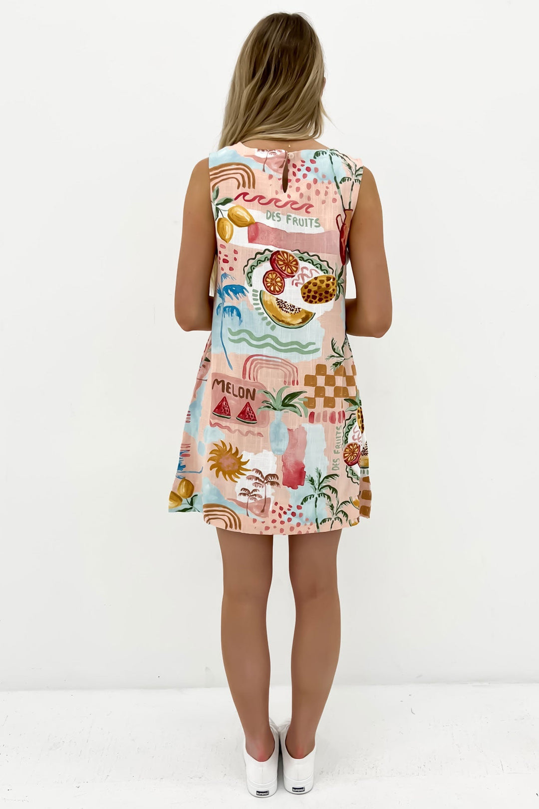 Zomerjurk Dames van Linnen met Mini Lengte en Zijsplitten - Zova - Fashion