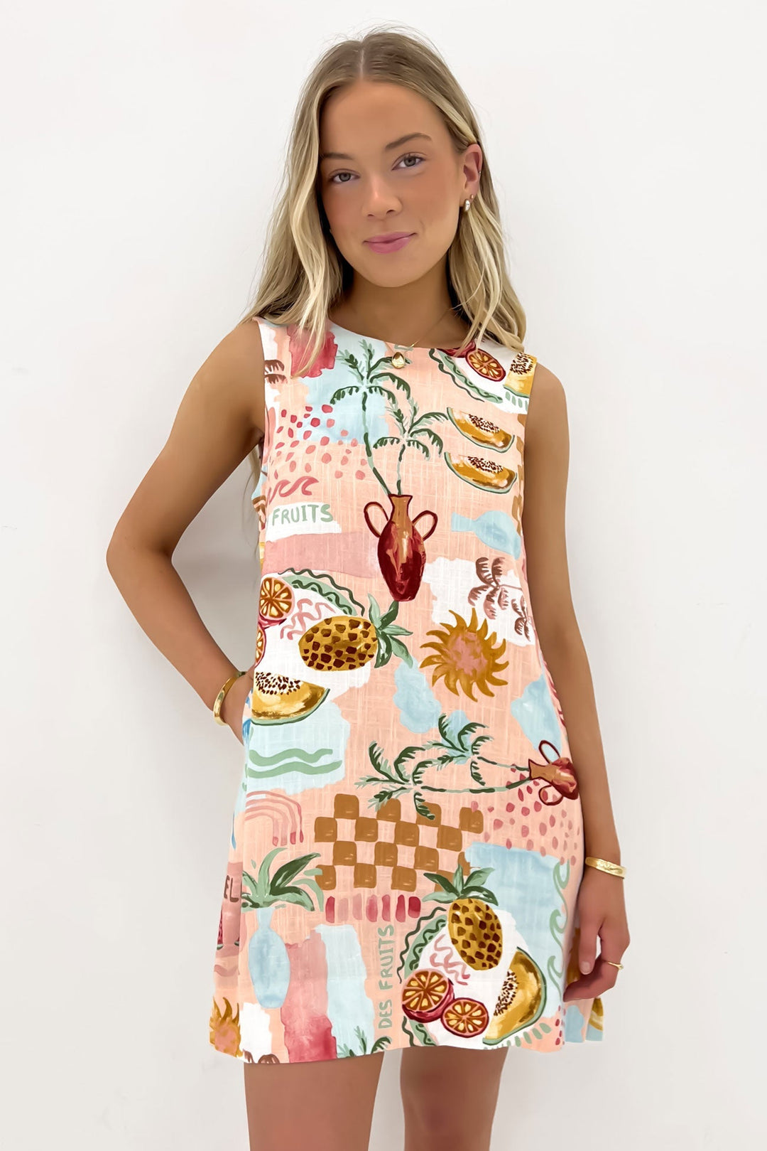 Zomerjurk Dames van Linnen met Mini Lengte en Zijsplitten - Zova - Fashion
