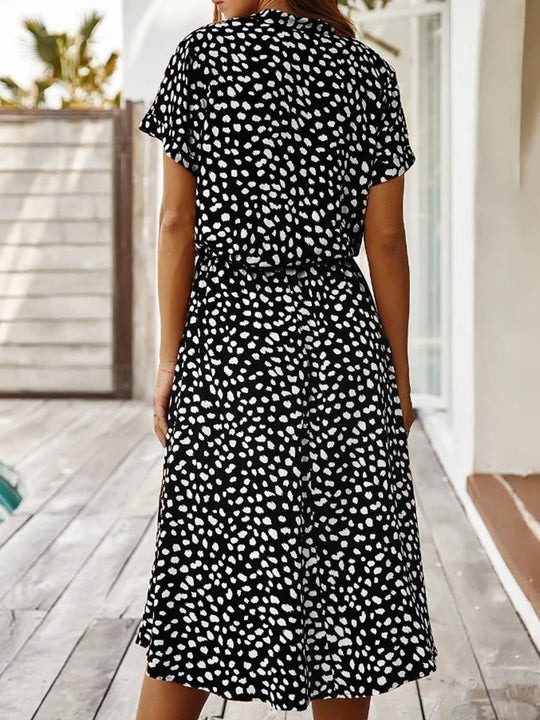 Zomerjurk met print | Luchtig en comfortabel - ZovaFashion - Midi Jurken