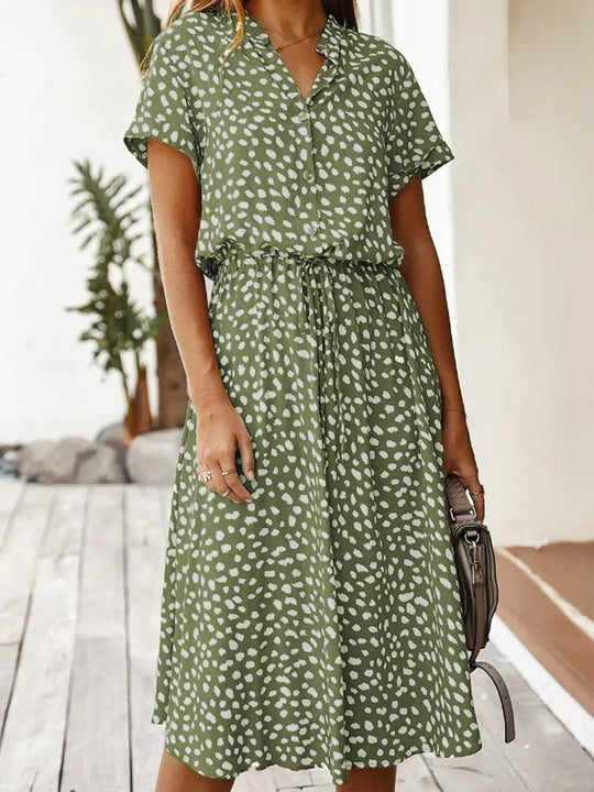 Zomerjurk met print | Luchtig en comfortabel - ZovaFashion - Midi Jurken