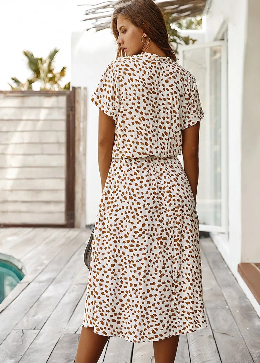 Zomerjurk met print | Luchtig en comfortabel - ZovaFashion - Midi Jurken