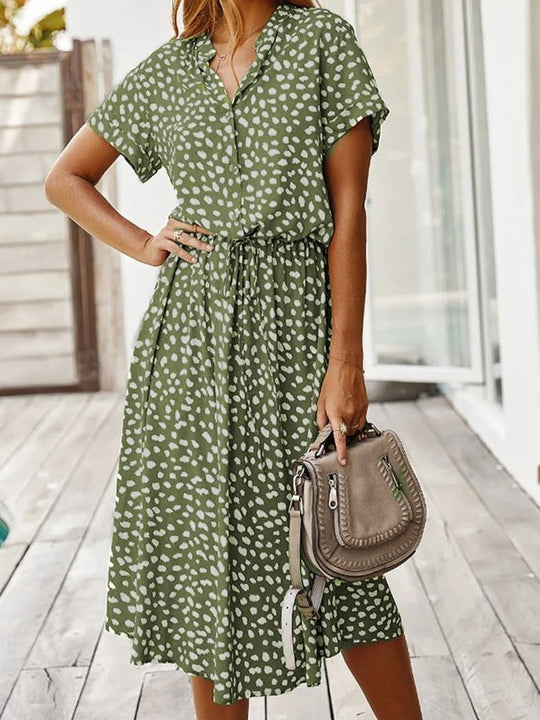 Zomerjurk met print | Luchtig en comfortabel - ZovaFashion - Midi Jurken