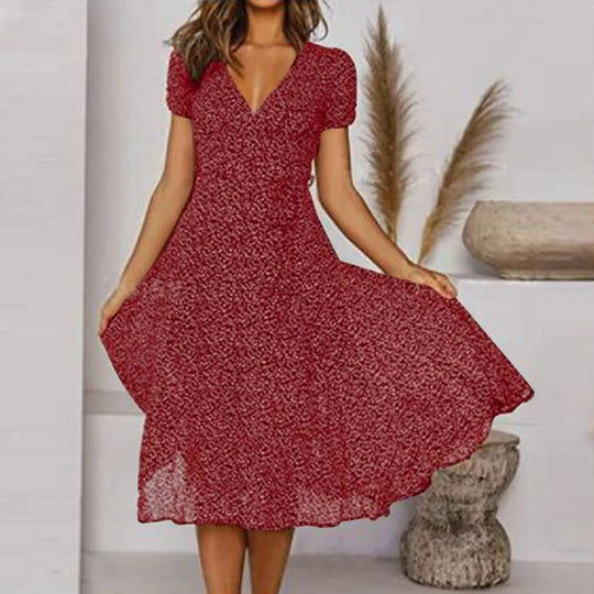 Zomerjurk met V hals - ZovaFashion - Fashion