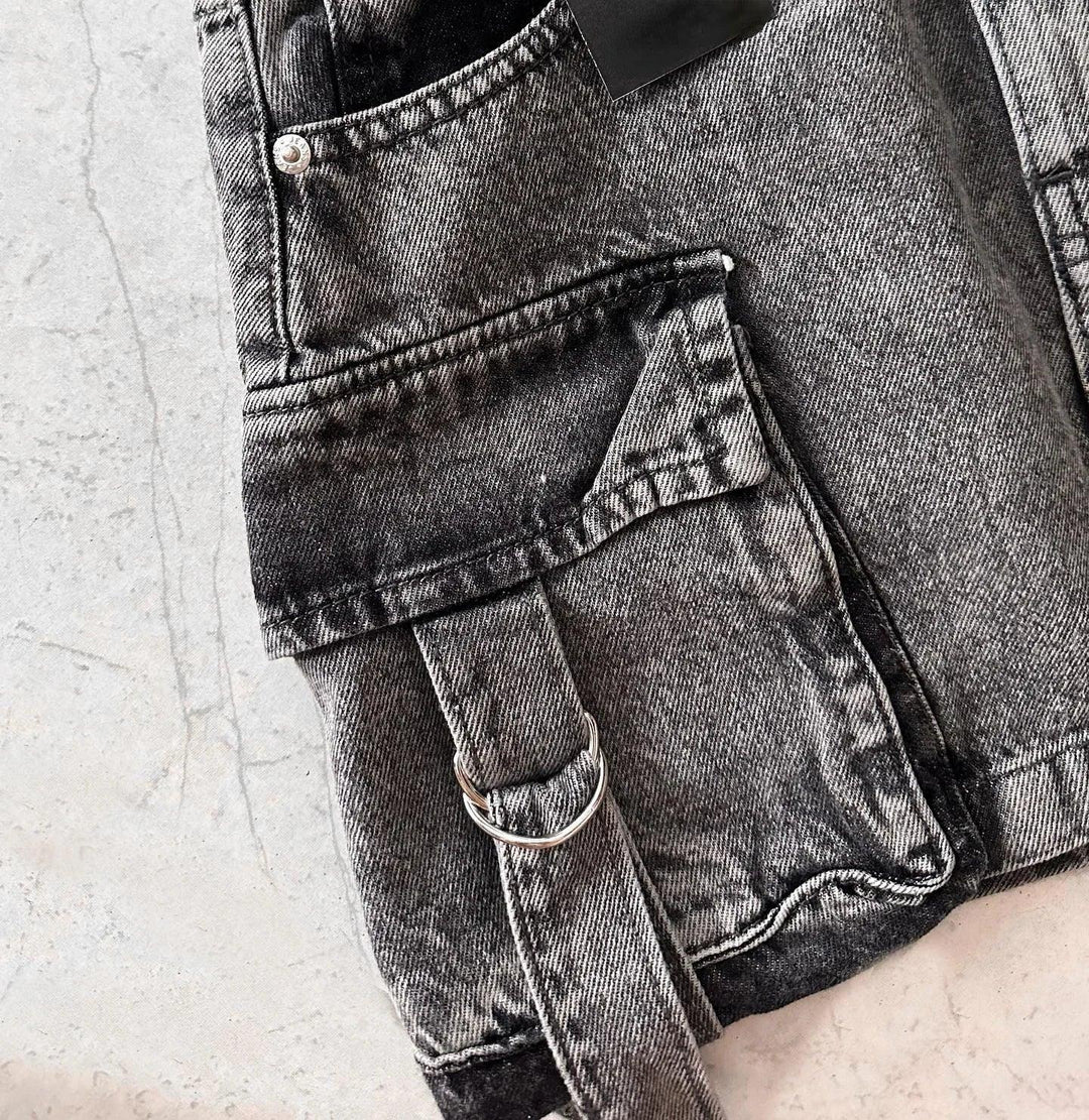 Zomerrok Dames - Denim Minirok met A - Lijn en Multi - Zakken Design - Zova - Fashion